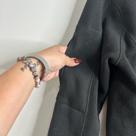 Patagonia Better Sweater Womens L Black 1/4 Zip Pullover Outdoor Fleece Jacket - Picture 4 of 8